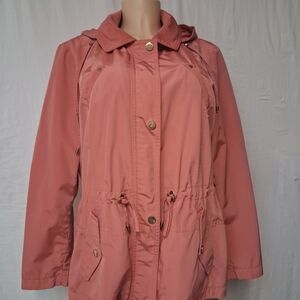 Charter Club Women Size PL  Pink Utility Jacket